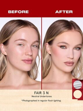 NIB ONE/SIZE TURN UP THE BASE
VERSATILE POWDER FOUNDATION Fair 3N